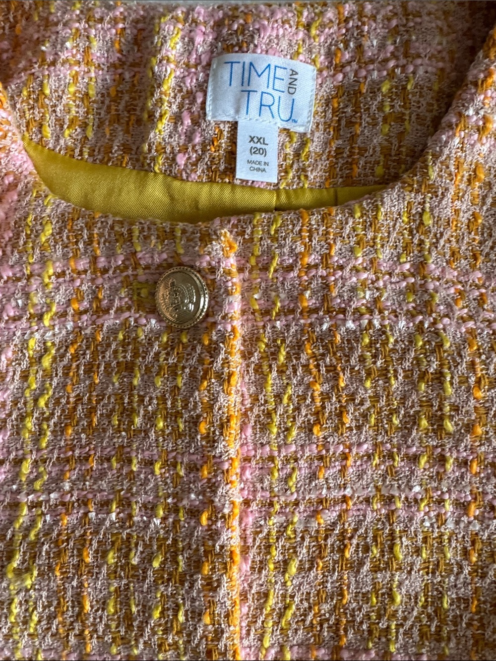Time and Tru Women's Tweed Ladylike
Blazer Jacket, size XXL - Picture 12 of 13